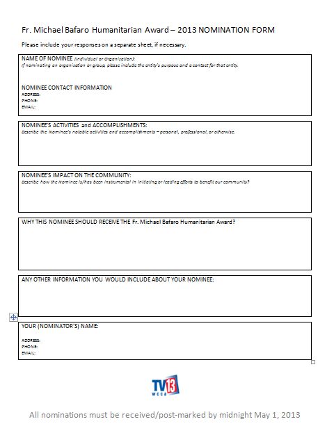 Employee Award Nomination Form Template from www.wccatv.com